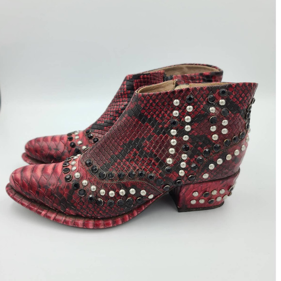 Free People Shoes - Free People  Red Chasing Cowboys Ankle Boots